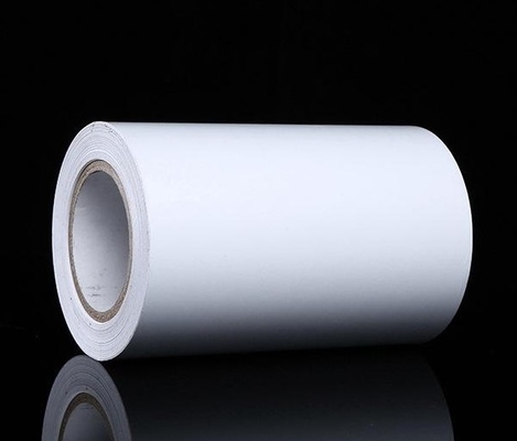 Forro branco do papel glassine Hotmelt do modelo HM4833 da colagem lustrosa branca de Self Adhesive Film Pp