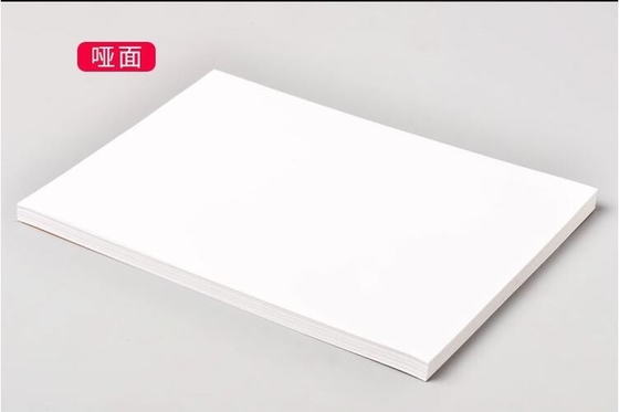 Papel incandescente incandescente papel fotográfico adesivo papel fotográfico linho de vidro branco