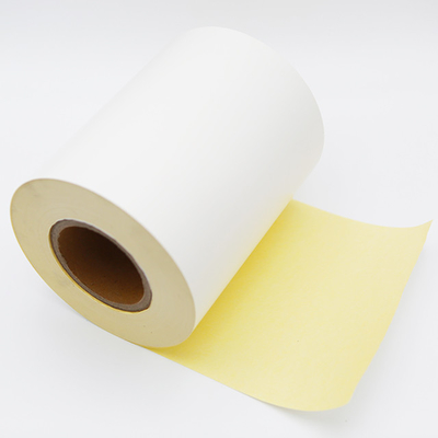 Uso a baixa temperatura Papel revestido com matéria de veludo, papel adesivo de transferência térmica, revestido com revestimento de vidro amarelo AF2533H