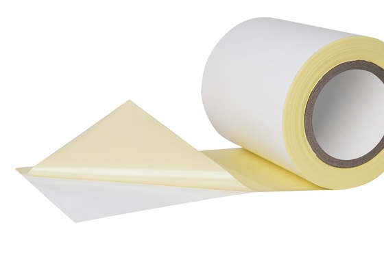 Papel revestido de matéria de papel velum, adesivo de papel de transferência térmica com revestimento de vidro amarelo HM2533H