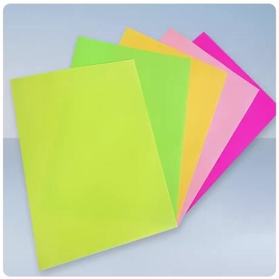 Papel amarelo fluorescente Adesivo Papel amarelo fluorescente WGA333 Impressão a jato de tinta Papel fluorescente