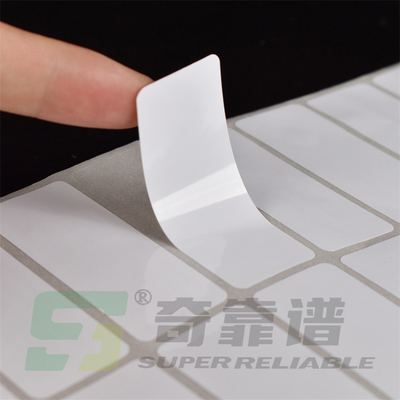 Adesivo personalizado de película de etiqueta PET Etiqueta PET adesivo para impressão de fita de transferência térmica