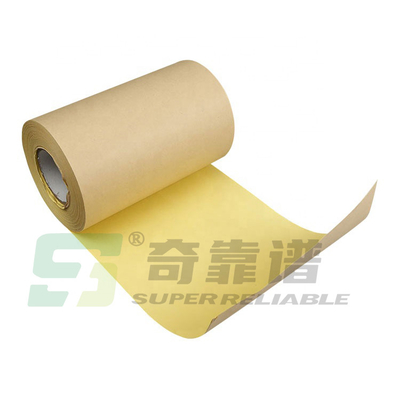 HM0533 Papel Kraft Castanho Cinza Adesivo Papel Adesivo Etiqueta de estoque em folha com papel kraft revestido com PE