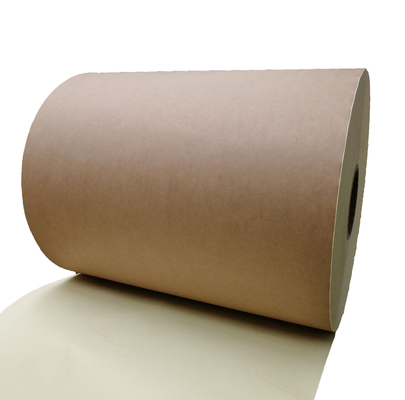 HM0633 Papel Kraft Castanho Escuro Papel Adesivo Etiqueta Adesiva Stock em folha com papel kraft revestido com PE