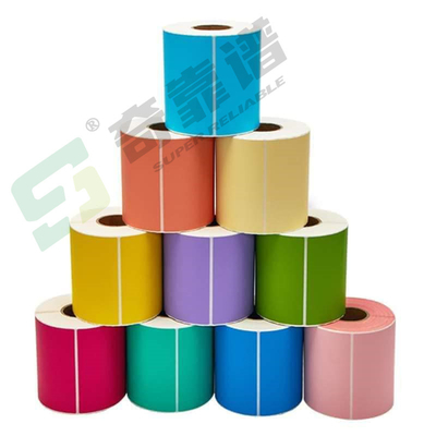Weifang Made Impresso Adesivo Direto Etiqueta Térmica Cor Adesivo Térmico Top Coated Adesivo Térmico