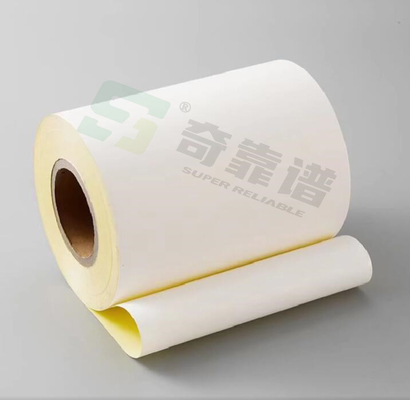 Vellum Paper Adhesive Matte Thermal Transfer Matte Coated Paper Adhesive Labelstock em rolo