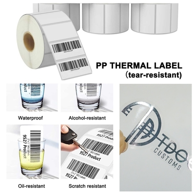 Etiquetas térmicas de papel sintético resistentes à água