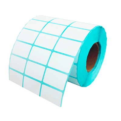 Adesivo de código de barras personalizado Etiqueta DT Adesivo Eco Adesivo térmico com revestimento de vidro azul
