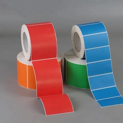 Rótulo térmico pré-impresso Direct Thermal Top Coated Adhesive Barcode Sticker