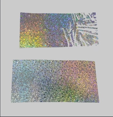 Material de etiqueta destrutivo de filme holográfico Papel adesivo frágil