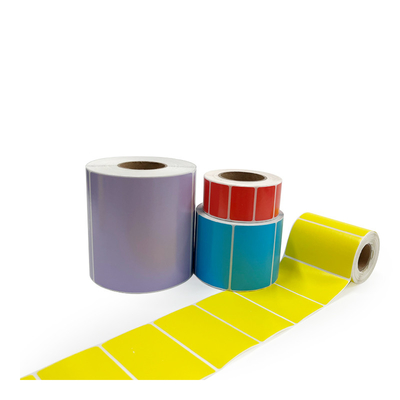 Adesivo de papel térmico de 3 provas personalizado adesivo de papel térmico revestido com revestimento de vidro