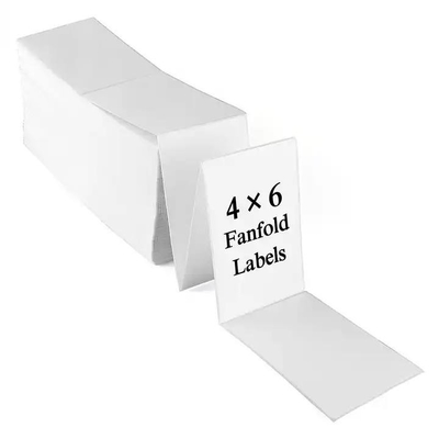 Etiquetas Adesivas Fanfold Adesivos Fanfold Adesivos 4 * 6 polegadas Adesivos Fanfold Etiquetas de Envio Adesivos