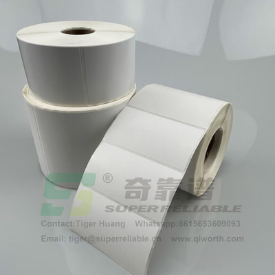 Papel Adesivo Semi Gloss Adesivo de Código de Barras Adesivo de Arte Adesivo de Papel Impresso por Faixa