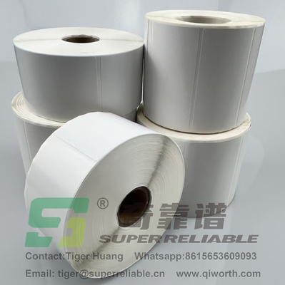 Papel Adesivo Semi Gloss Adesivo de Código de Barras Adesivo de Arte Adesivo de Papel Impresso por Faixa