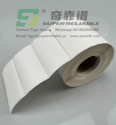Papel Adesivo Semi Gloss Adesivo de Código de Barras Adesivo de Arte Adesivo de Papel Impresso por Faixa