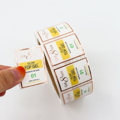 Certificado ISO Cosméticos personalizados rótulo Impresso Rótulo de produtos de higiene pessoal rótulo adesivo