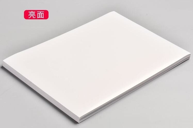 90g Papel Brilhante de Jato de Tinta Papel Fotográfico Brilhante de Jato de Tinta Adesivo Papel Fotográfico Liner de Vidro Branco
