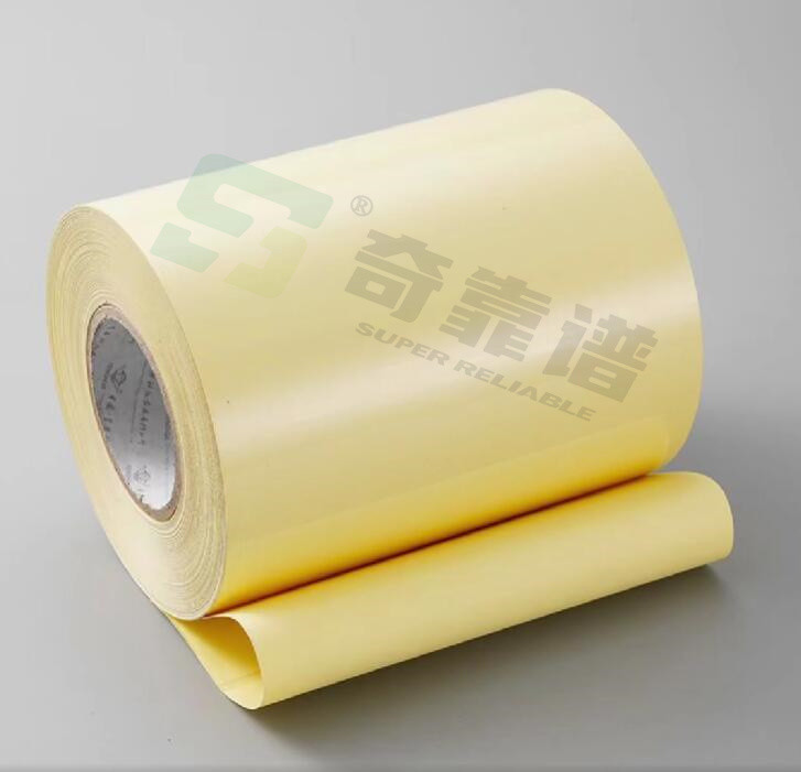 Adesivo de película de PVC transparente Adesivo de película de PVC com revestimento de kraft em rolos de PE