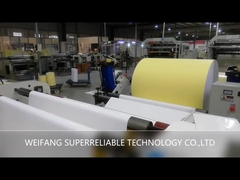 O molde de papel da folha da etiqueta revestiu Art Paper com o papel de embalagem amarelo HM0111 do silicone da cor