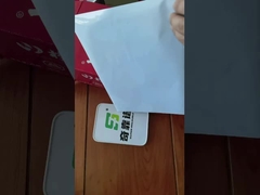 Forro branco branco do papel glassine do ANIMAL DE ESTIMAÇÃO 100G de Adhesive Labelstock 25um do modelo TG3035