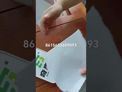 Papel adesivo de cola preta semiglossoso